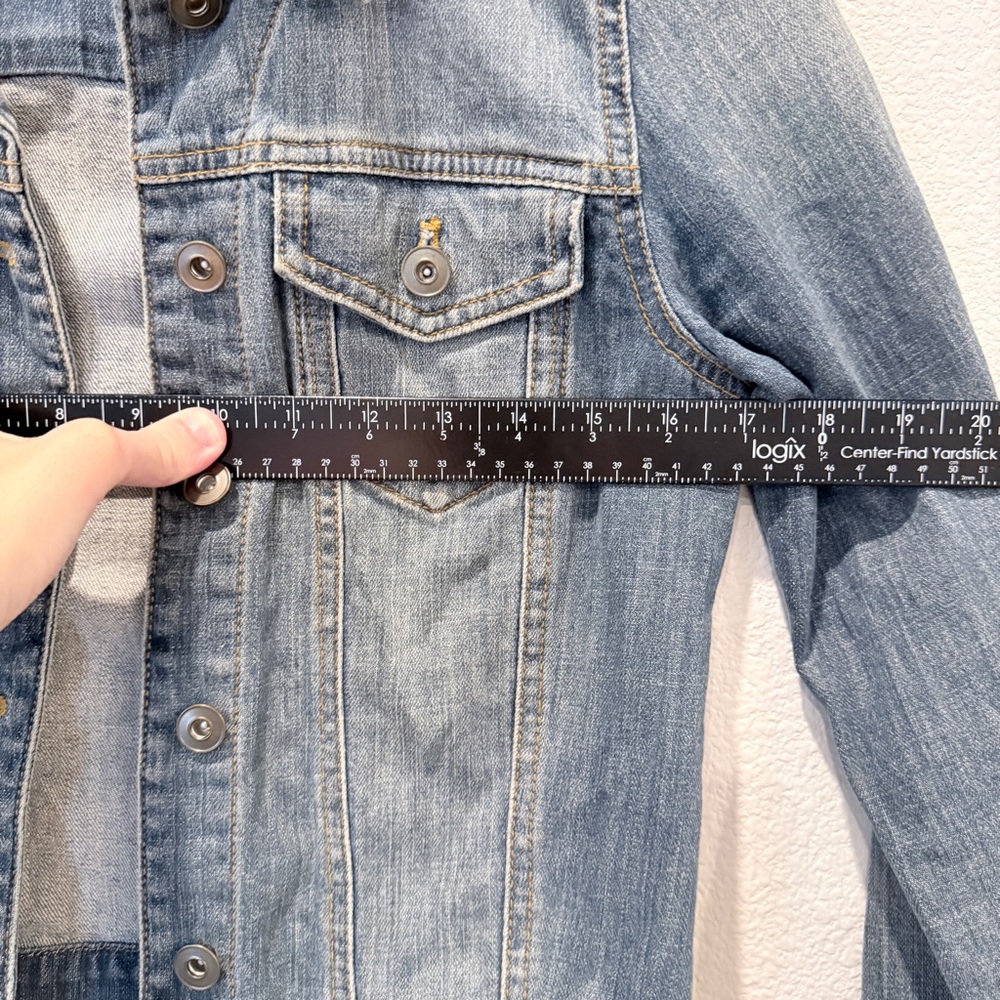 BP. Cropped Denim Jacket Size S | Y2K Baby Tee Core Indie Sleaze Model Off Duty - Picture 4 of 11